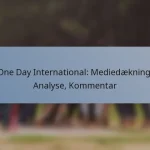 One Day International: Mediedækning, Analyse, Kommentar