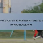 One Day International Regler: Strategier, Holdkompositioner