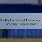 One Day International: Rivaliseringer, Turneringer, Ikoniske steder