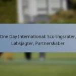 One Day International: Scoringsrater, Løbsjagter, Partnerskaber