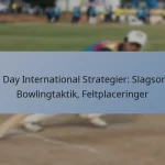 One Day International Strategier: Slagsordre, Bowlingtaktik, Feltplaceringer