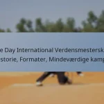 One Day International Verdensmesterskab: Historie, Formater, Mindeværdige kampe