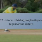 T20 Historie: Udvikling, Nøglemilepæle, Legendariske spillere