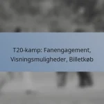 T20-kamp: Fanengagement, Visningsmuligheder, Billetkøb