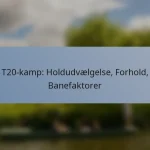 T20-kamp: Holdudvælgelse, Forhold, Banefaktorer