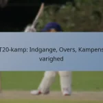 T20-kamp: Indgange, Overs, Kampens varighed