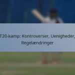 T20-kamp: Kontroverser, Uenigheder, Regelændringer