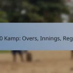 T20 Kamp: Overs, Innings, Regler