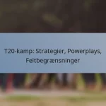 T20-kamp: Strategier, Powerplays, Feltbegrænsninger