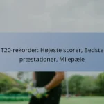 T20-rekorder: Højeste scorer, Bedste præstationer, Milepæle