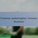 Testkamp: Spilbetingelser, Formater, Resultater