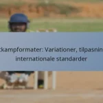 Testkampformater: Variationer, tilpasninger, internationale standarder
