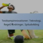 Testkampinnovationer: Teknologi, Regelændringer, Spiludvikling